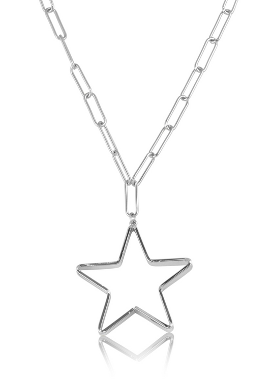 Gold Single Star Chain Necklace