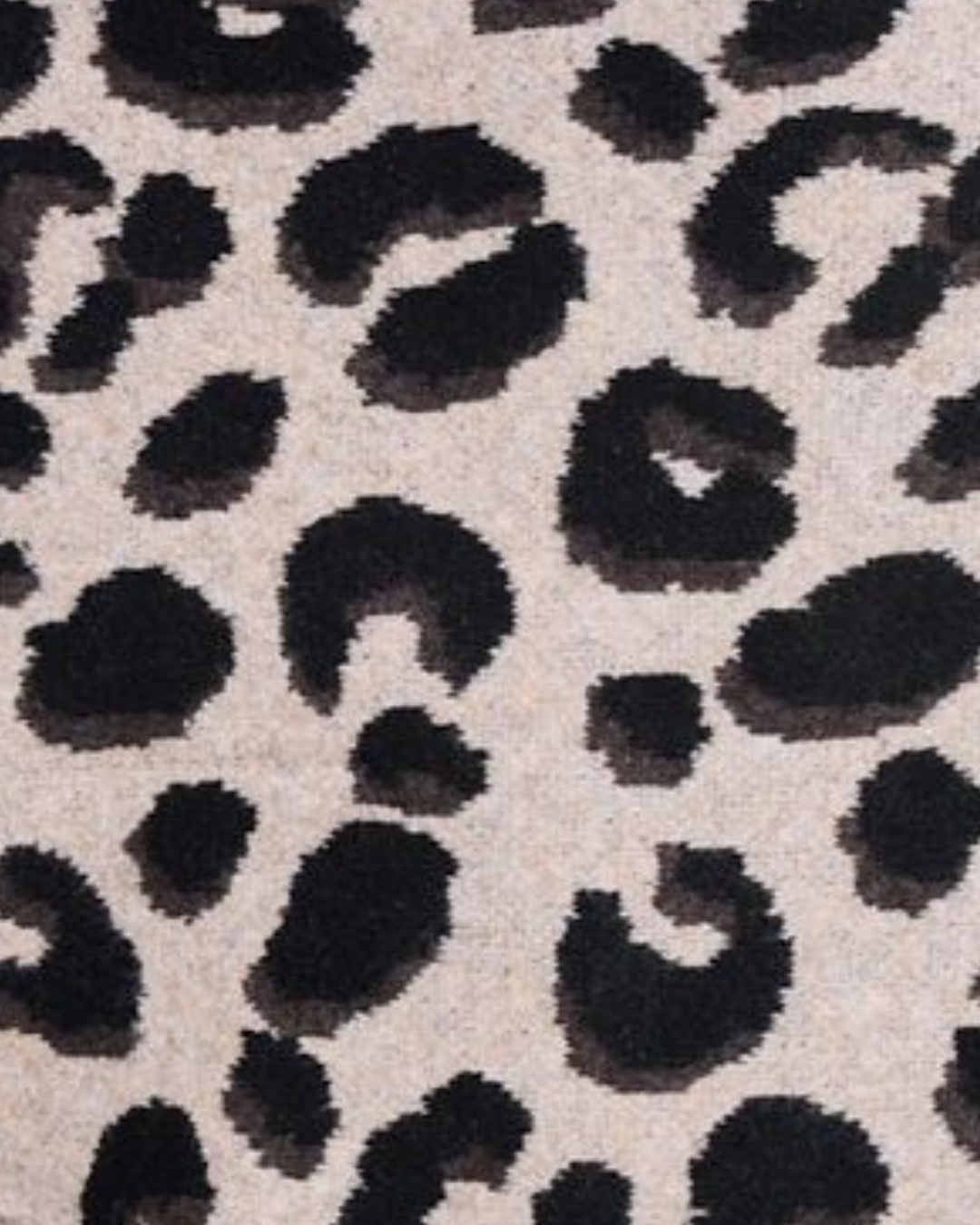 Grey Triangle Leopard Print Scarf