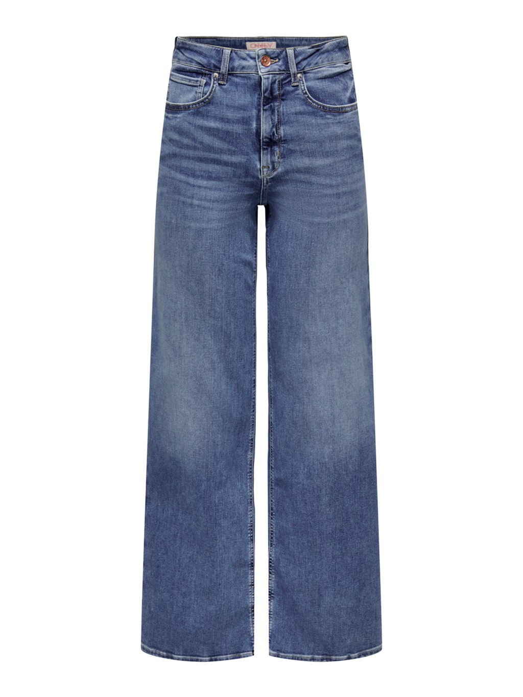 Madison Medium Blue High Waist Wide Leg Jeans