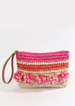Natural/Pink Tilda Straw Bag