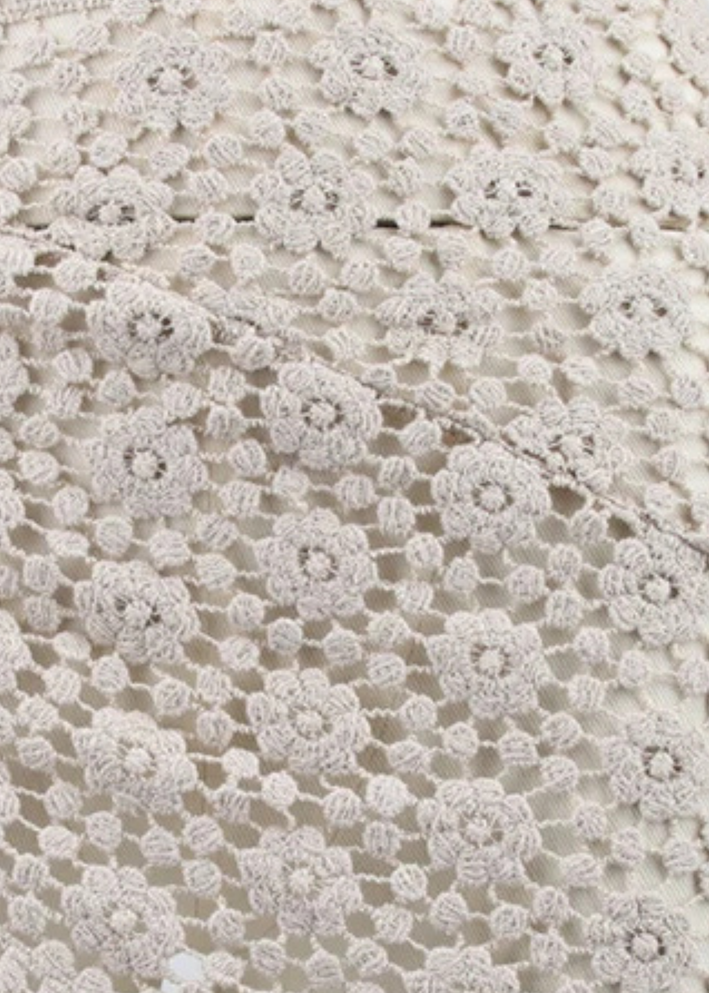 Chocolate Floral Crochet Wrap Sarong/Scarf