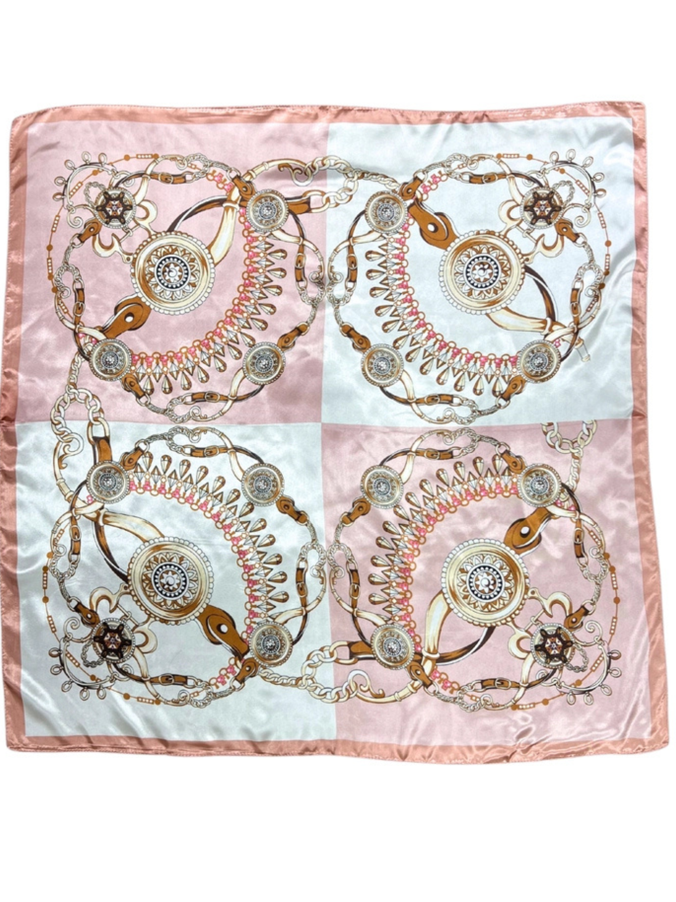Blue Jewellery Silk Touch Square Scarf