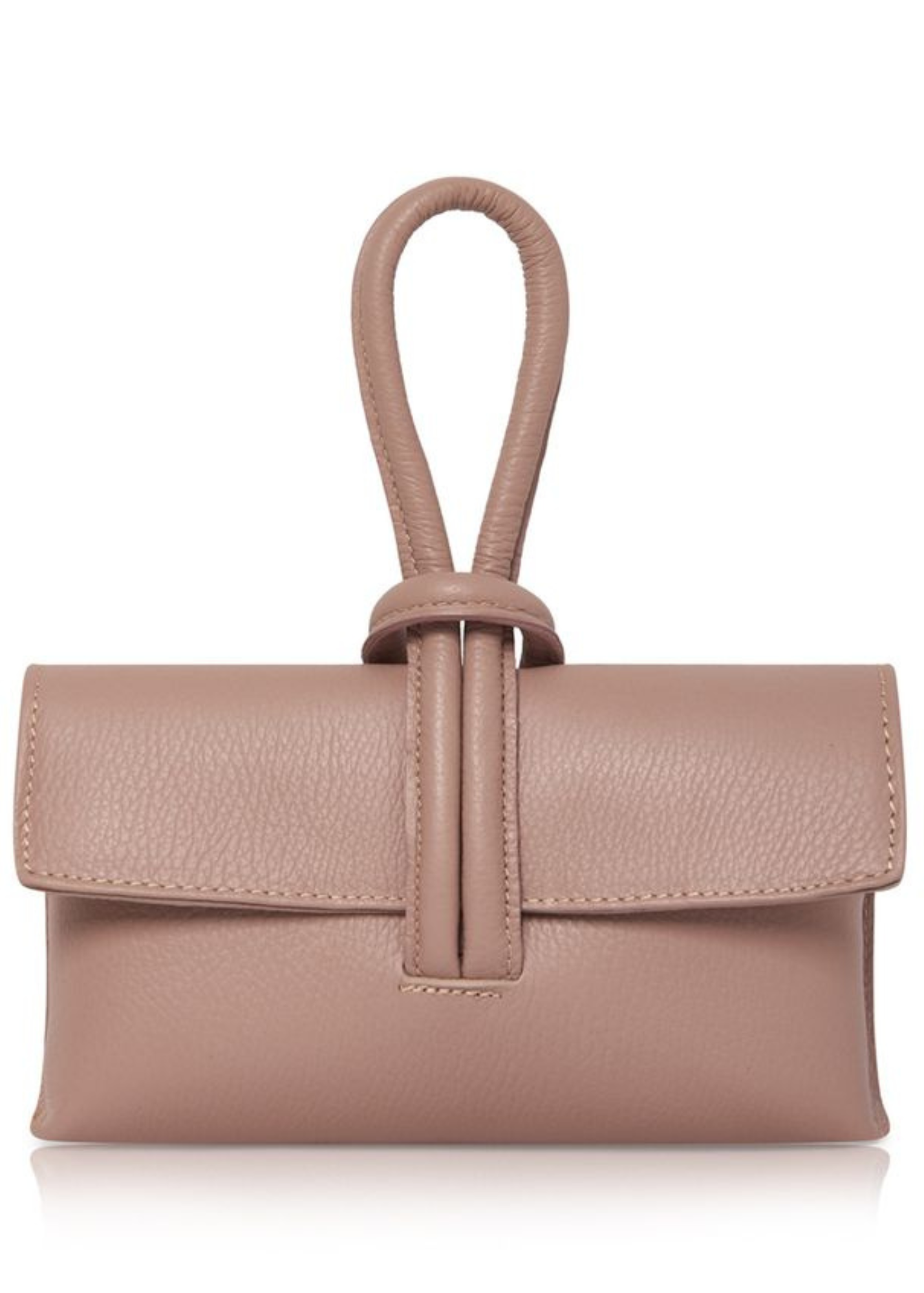 Dusky Pink Loop Clutch/Cross Body Bag