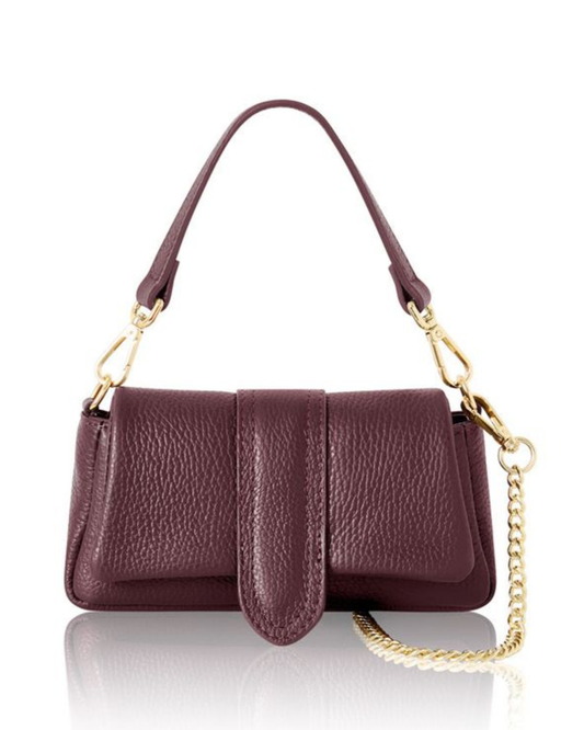 Plum Shoulder Cross Body Mini Bag