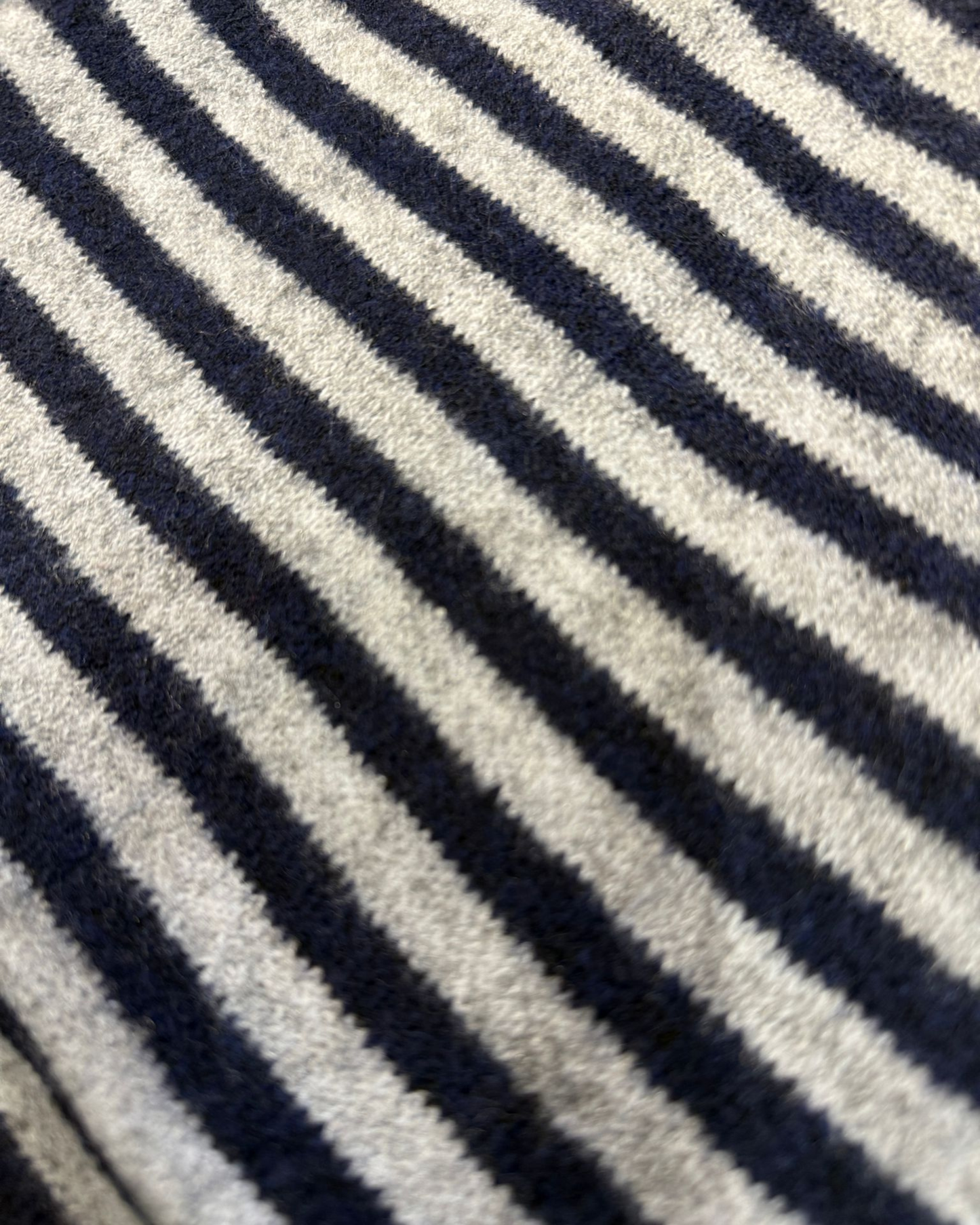 Red/Cream Striped Triangle Neck Scarf