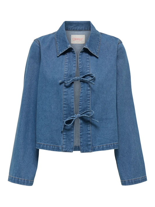 Thora Denim Bow Tie Jacket