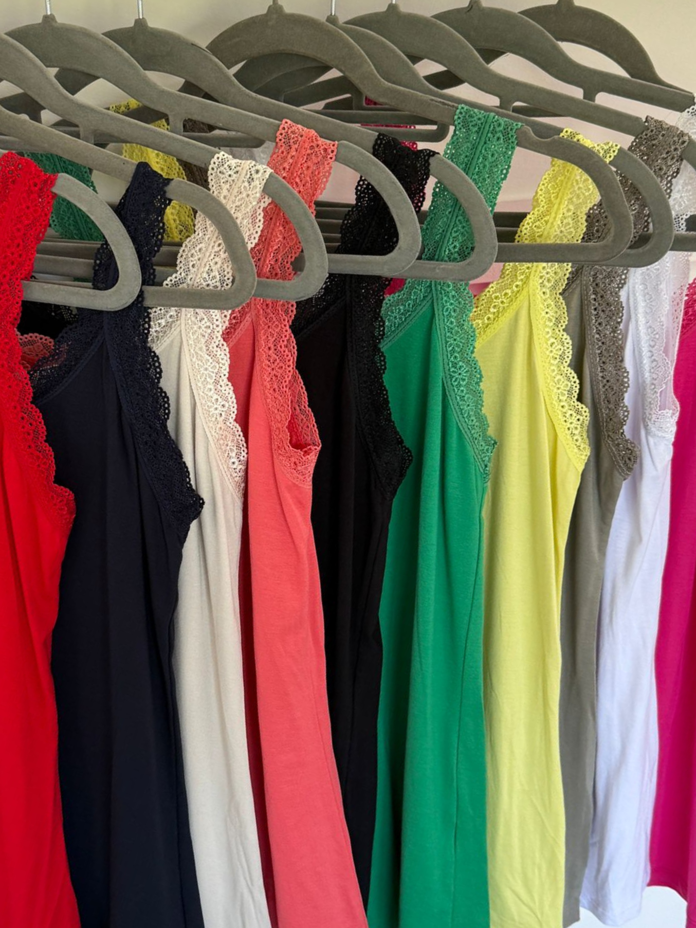 Lace Trim Basic Vest | Lots of Colours
