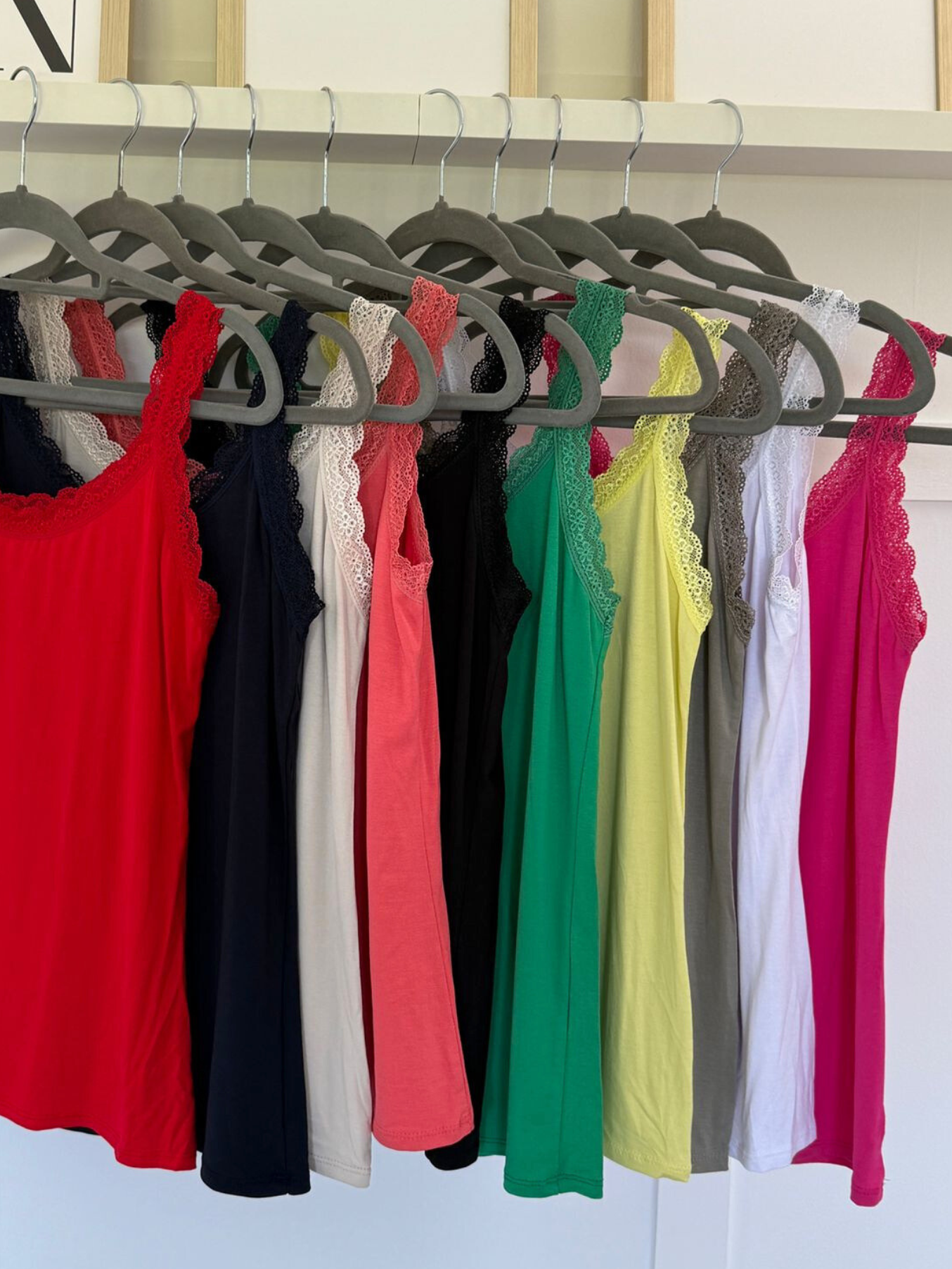 Lace Trim Basic Vest | Lots of Colours