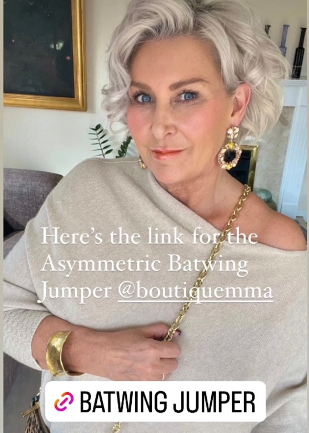 Asymmetric Batwing Jumper (Lots of Colours)