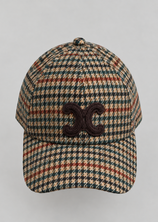 Beige Heritage Check Embroidered Baseball Cap
