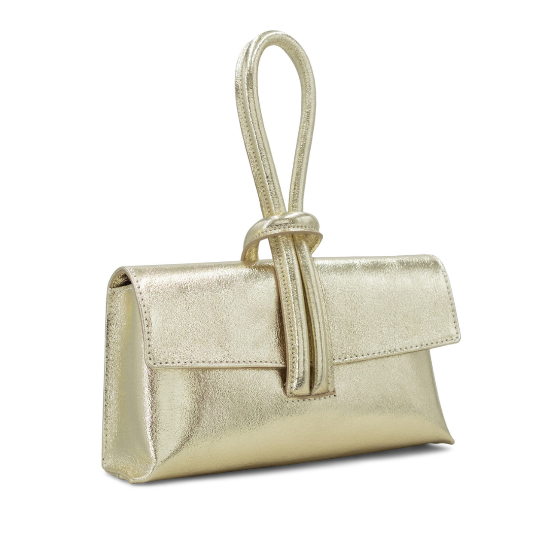 Gold Leopard Loop Clutch/Cross Body Bag