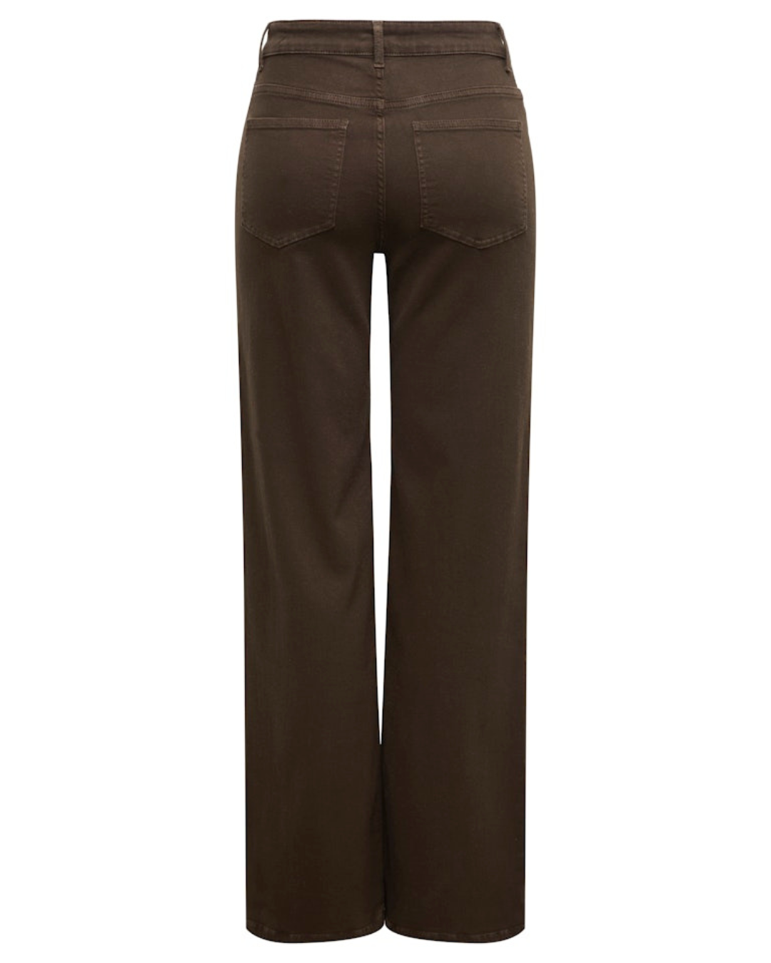 Madison Dark Brown High Waist Wide Leg Jeans