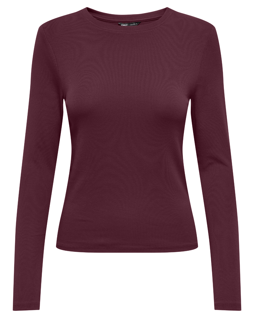 Wine Riley Basic Long Sleeve T Shirt