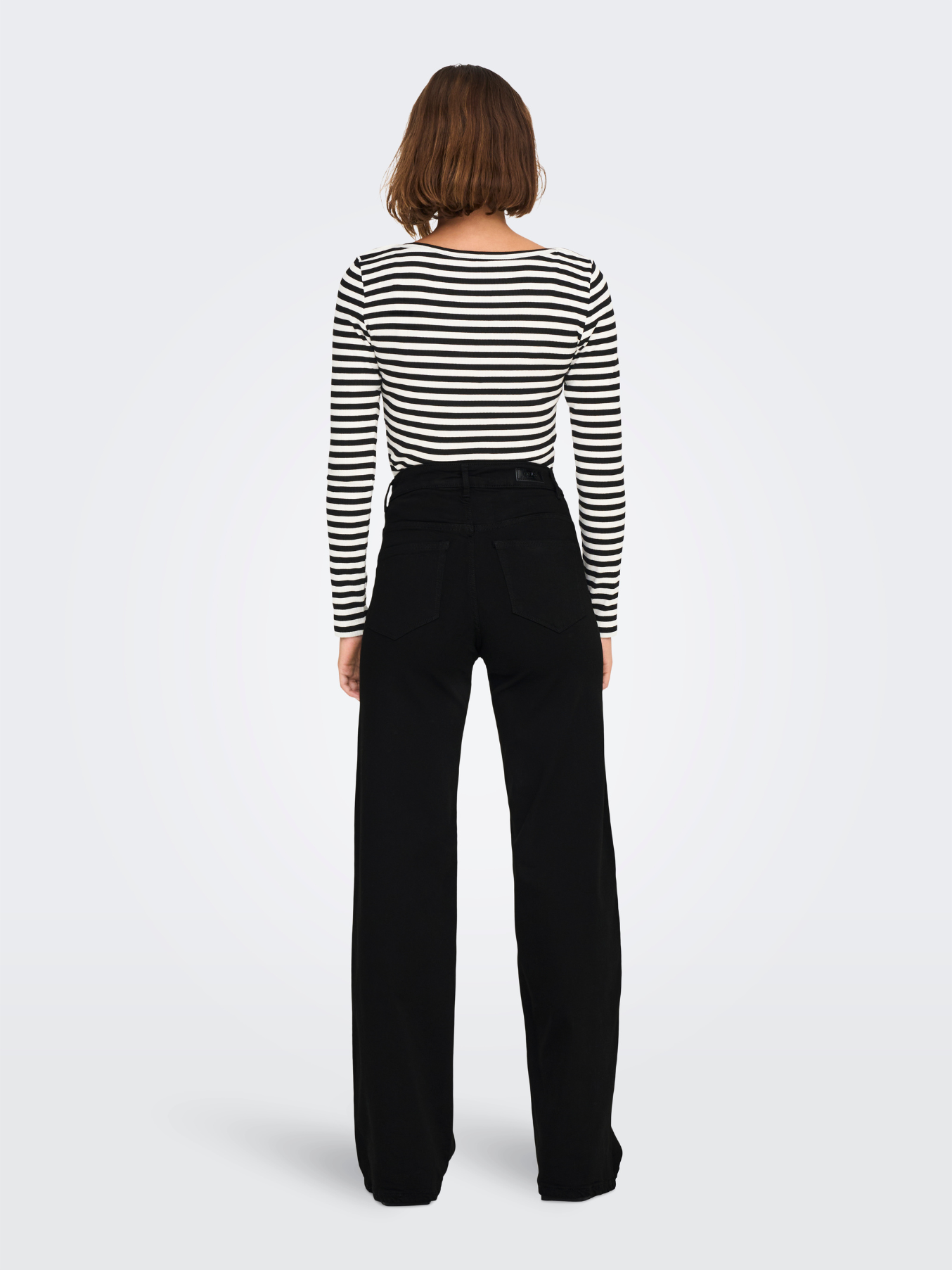 Madison Medium Blue High Waist Wide Leg Jeans