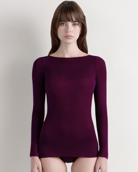 Cashmere Blend L/Sleeve Layering Top | 8 Colours