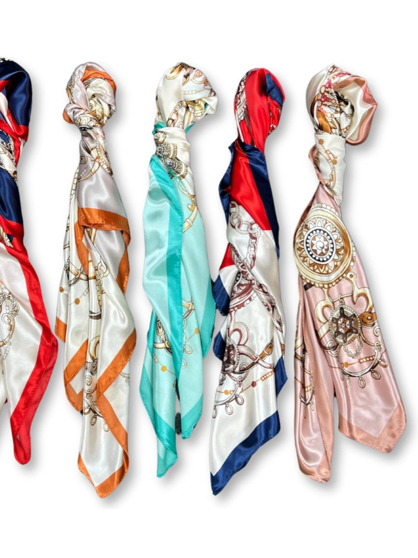 Blue Jewellery Silk Touch Square Scarf