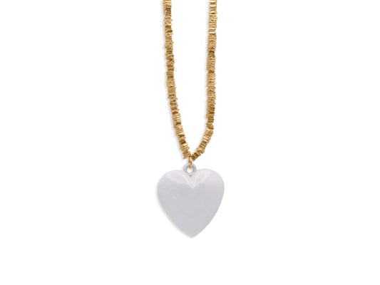 Silver Ophelia Heart Pendant Necklace