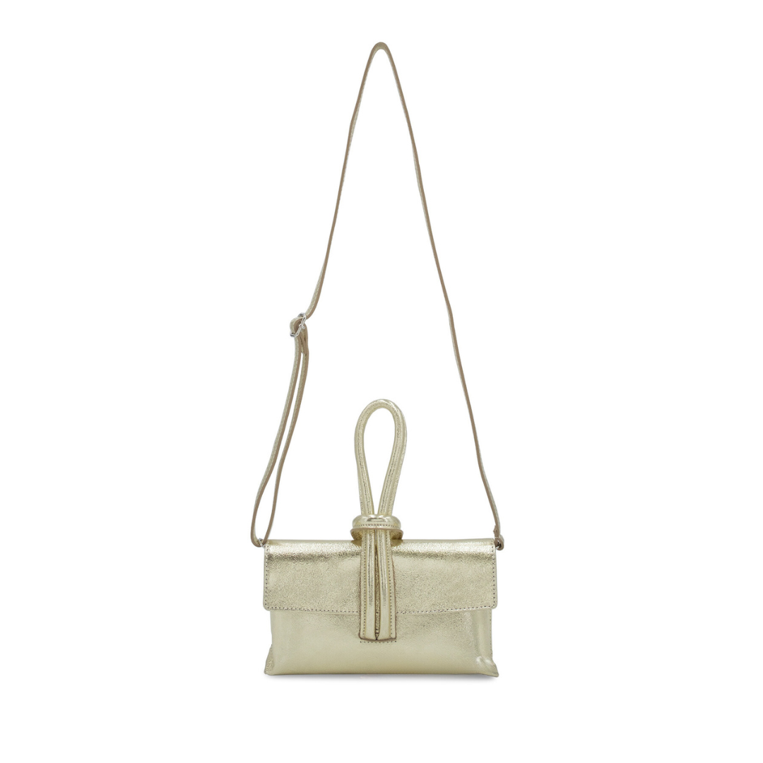 Gold Leopard Loop Clutch/Cross Body Bag