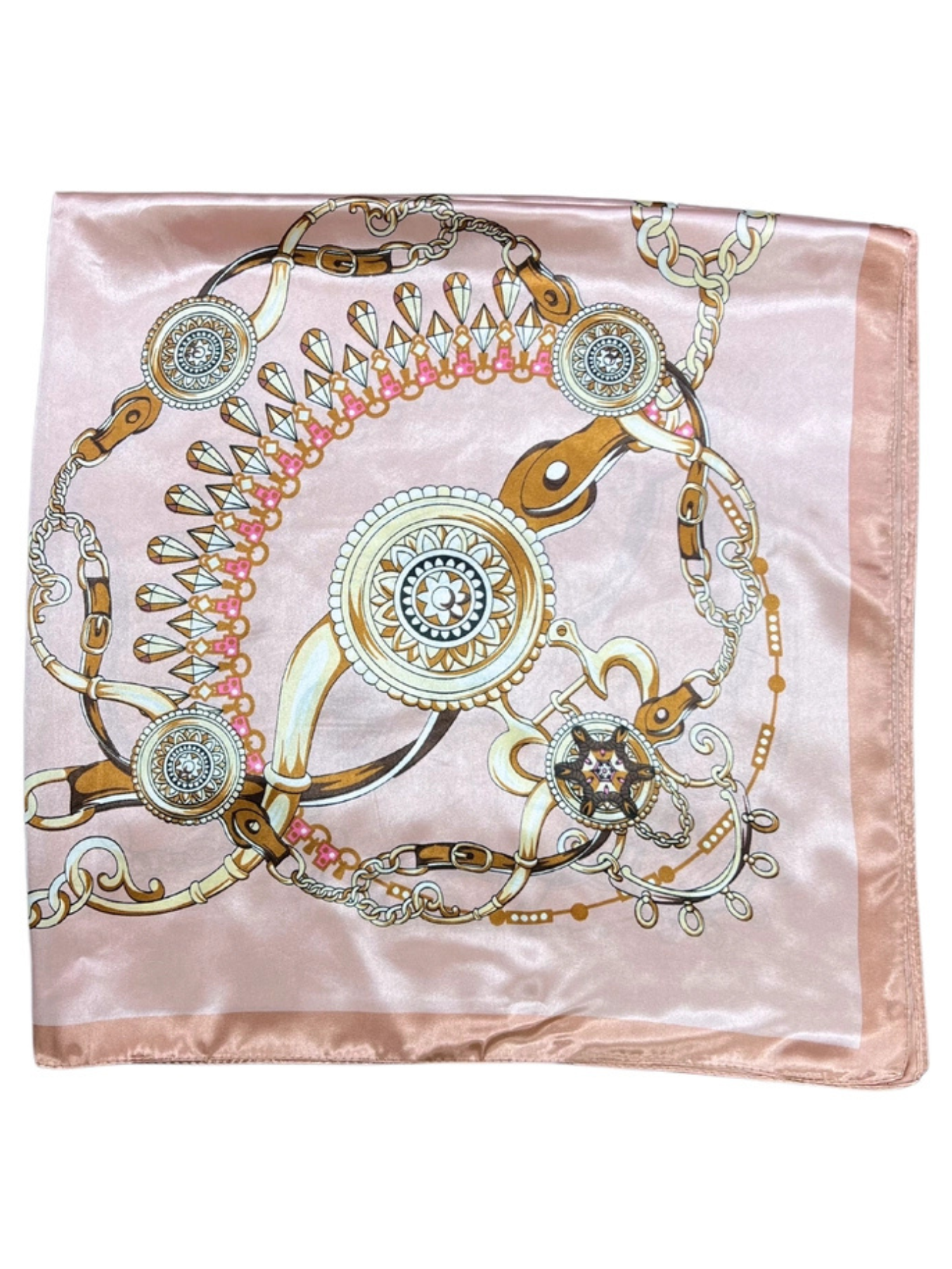 Blue Jewellery Silk Touch Square Scarf