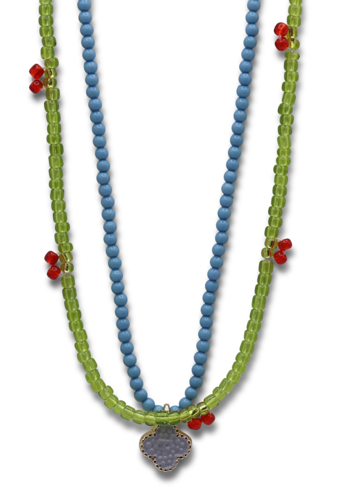 Red/Pink Louise Beaded Bracelets