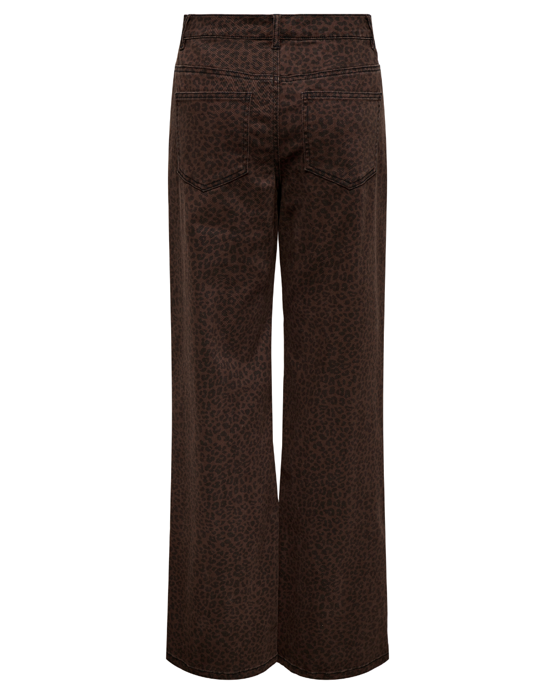 Madison Dark Leopard High Waist Wide Leg Jeans