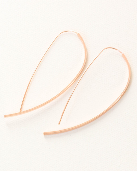 Silver Ingrid Pull Trough Earrings