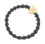 Metallic Gold with Gold Heart Hair Tie or Wrist Band