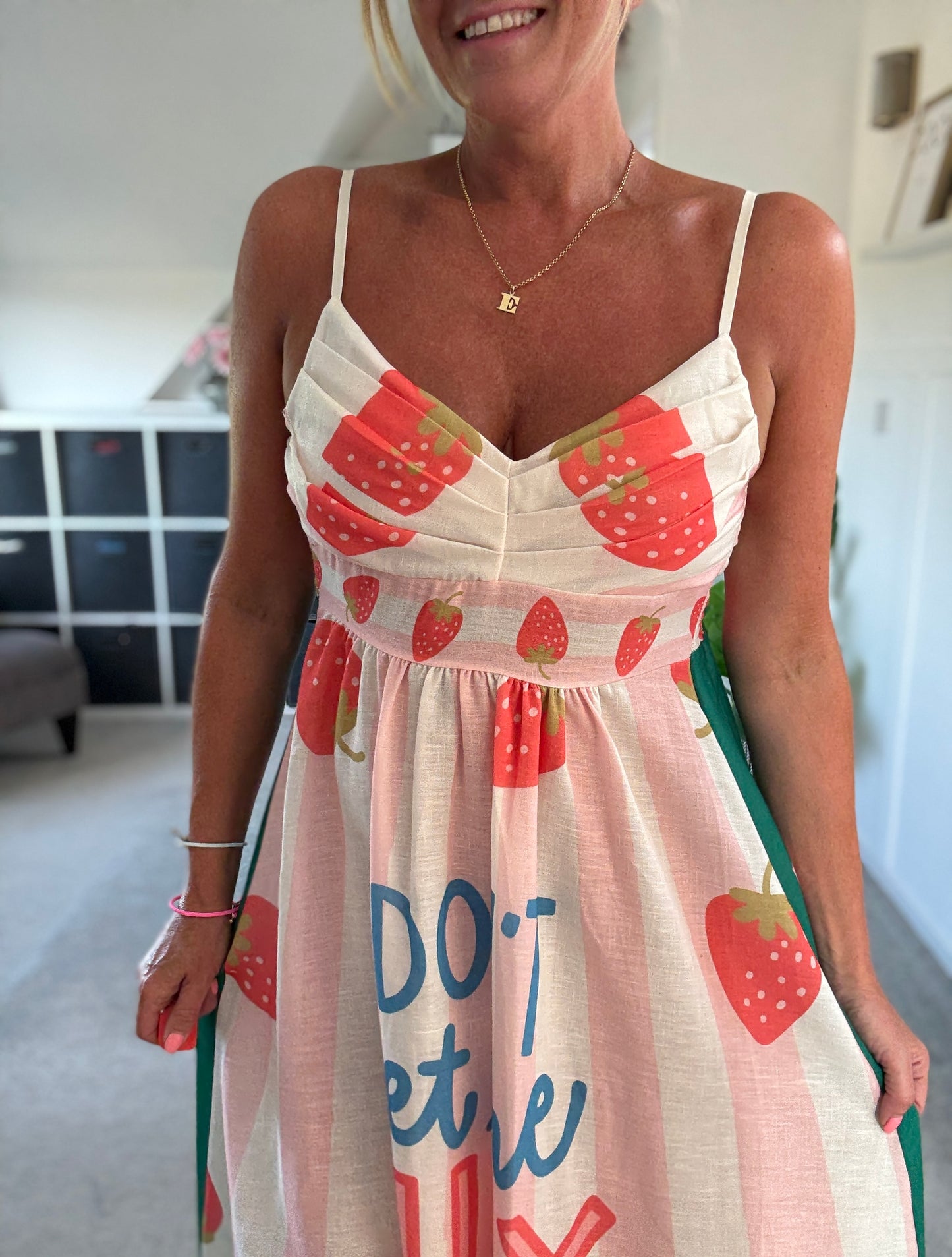 Bon Voyage Strappy Contrast Back Midi Dress