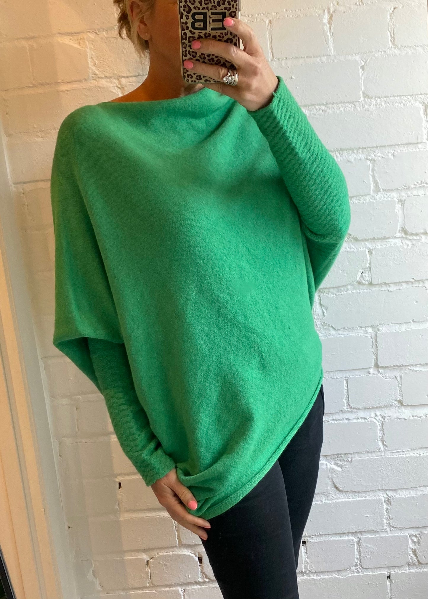 Asymmetric Batwing Jumper (Lots of Colours)
