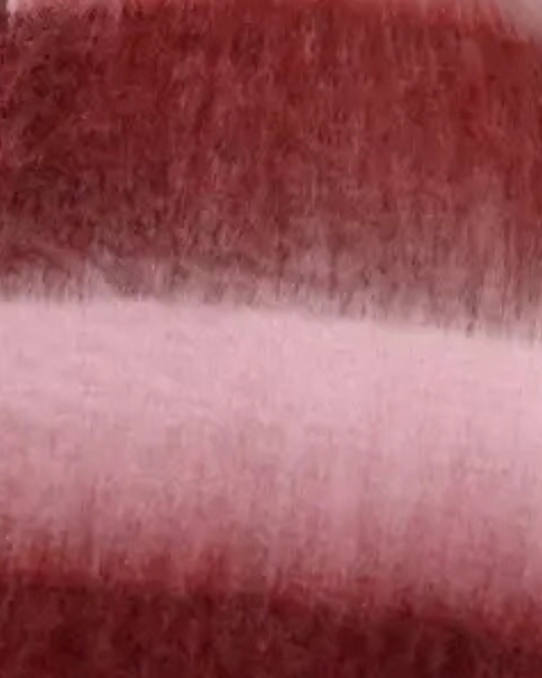 ♻️ Pink/Burgundy Cosy Striped Winter Scarf