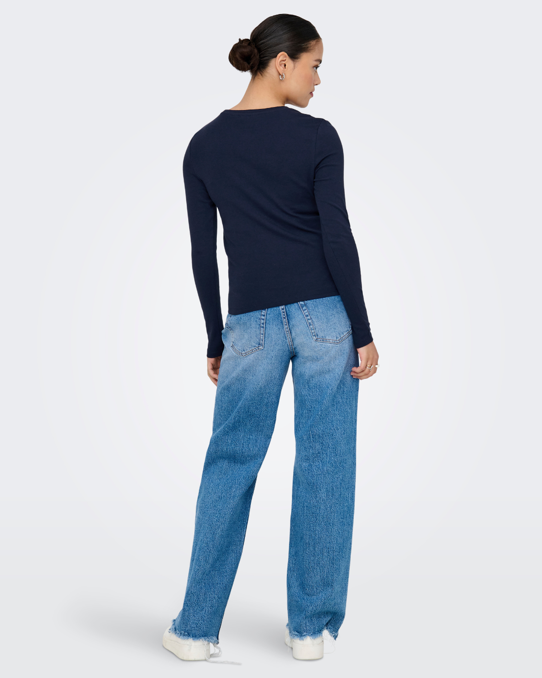 Wine Riley Basic Long Sleeve T Shirt