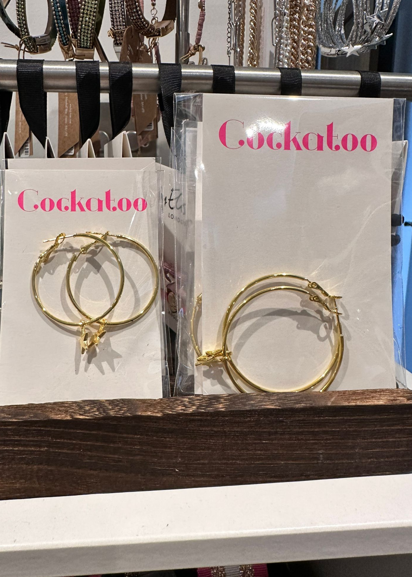 Large Star Hoola Hoop Earrings