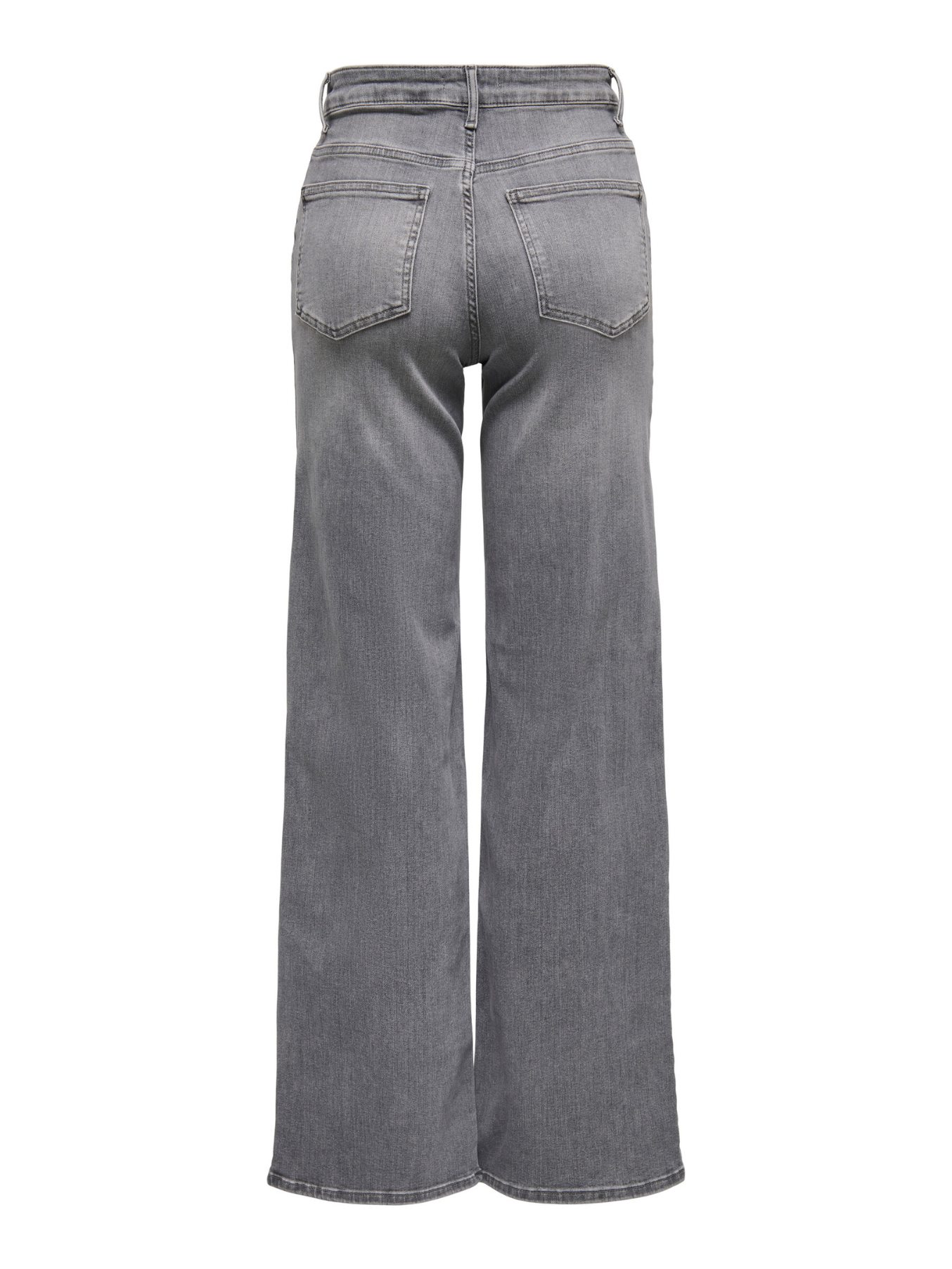 Madison Light Grey High Waist Wide Leg Jeans