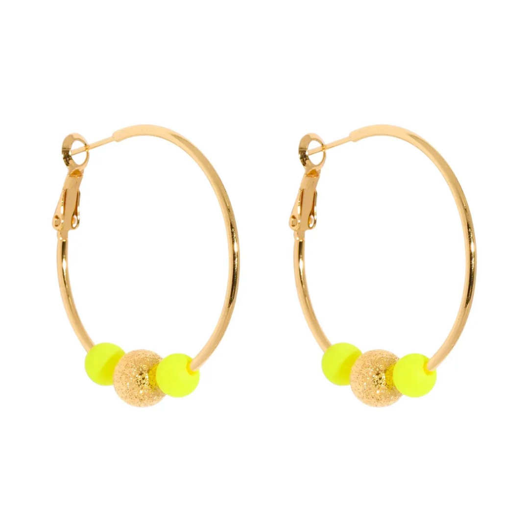 Medium Purple Disco Hoopla Earrings