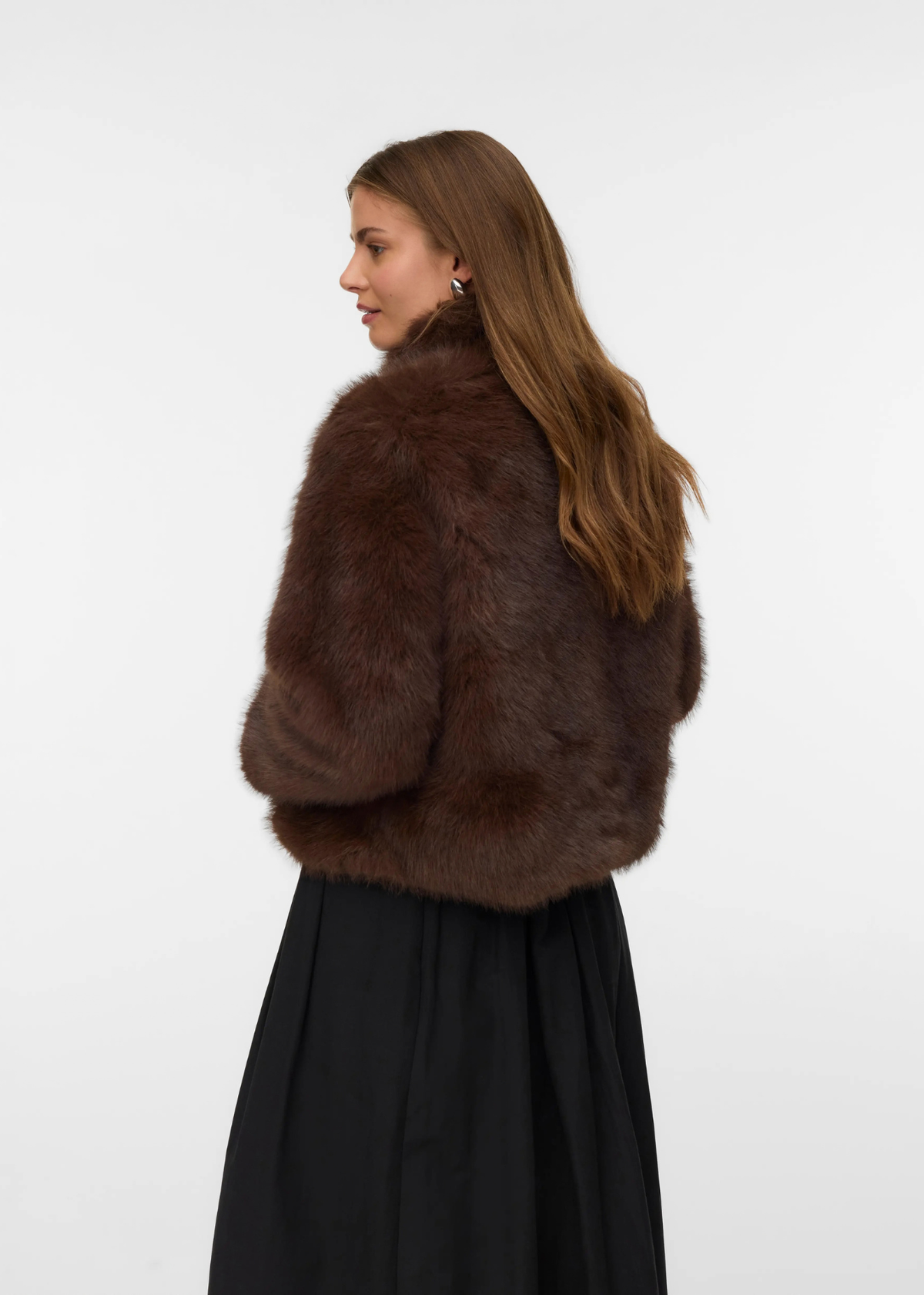Chocolate Monroe Faux Fur Jacket