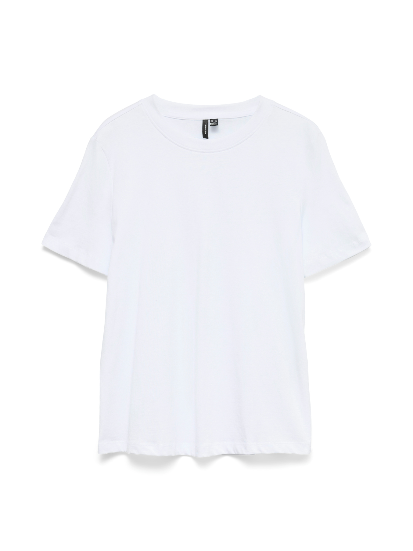 Black Paulina Basic Cotton T Shirt