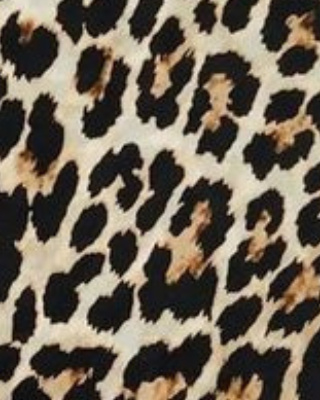 Beige Leopard Print Border Square Scarf