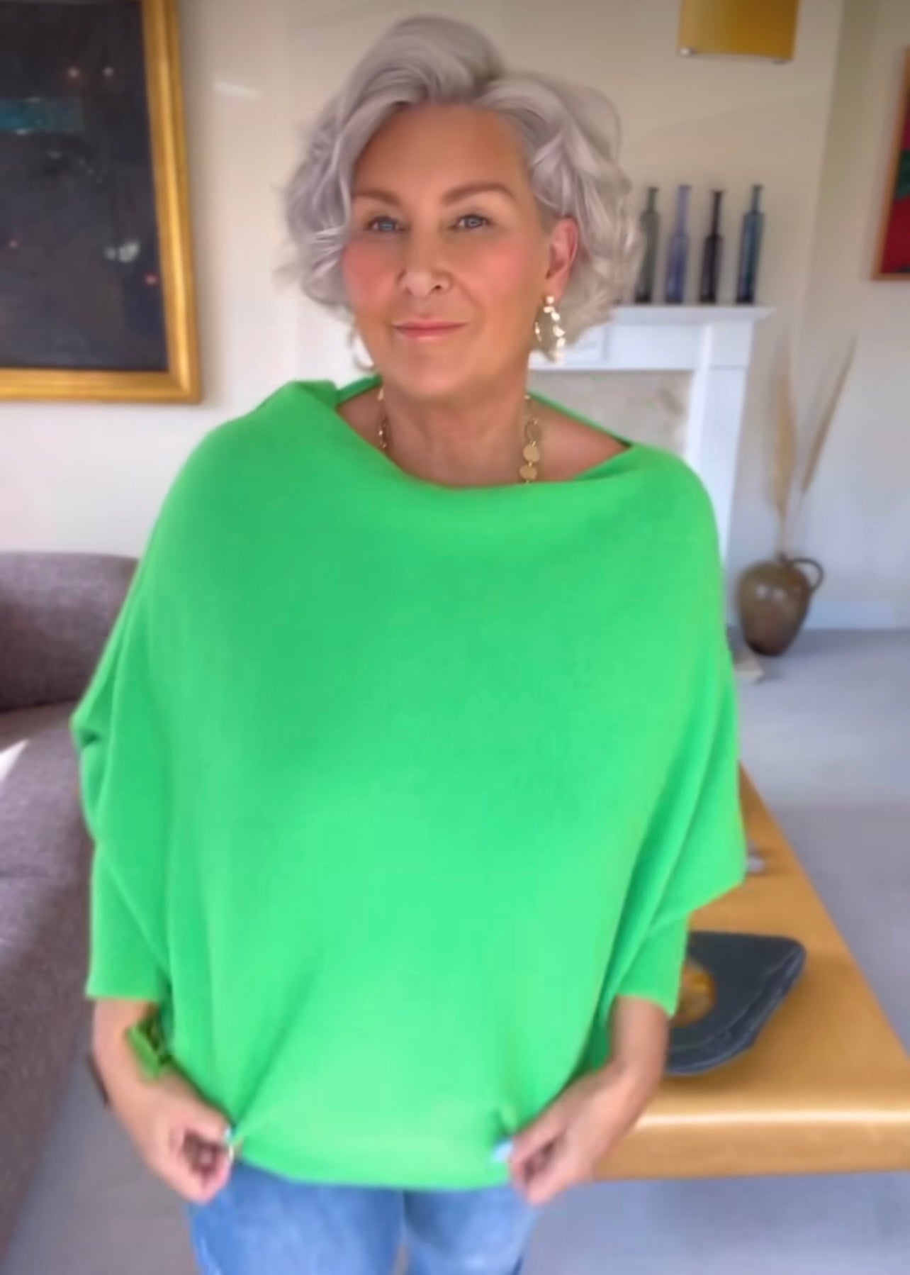 Asymmetric Batwing Jumper (Lots of Colours)