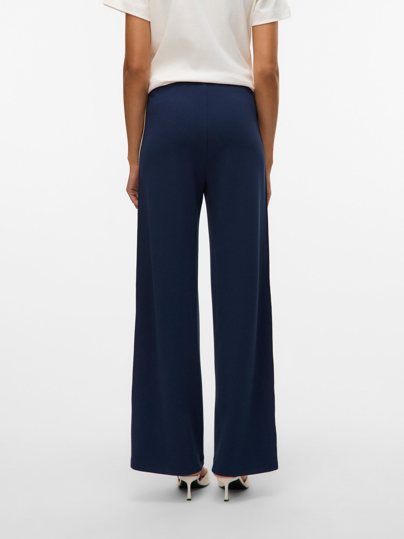 Berlin Navy Panel Wide Leg Trousers