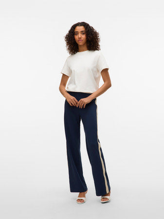Berlin Mink Panel Wide Leg Trousers