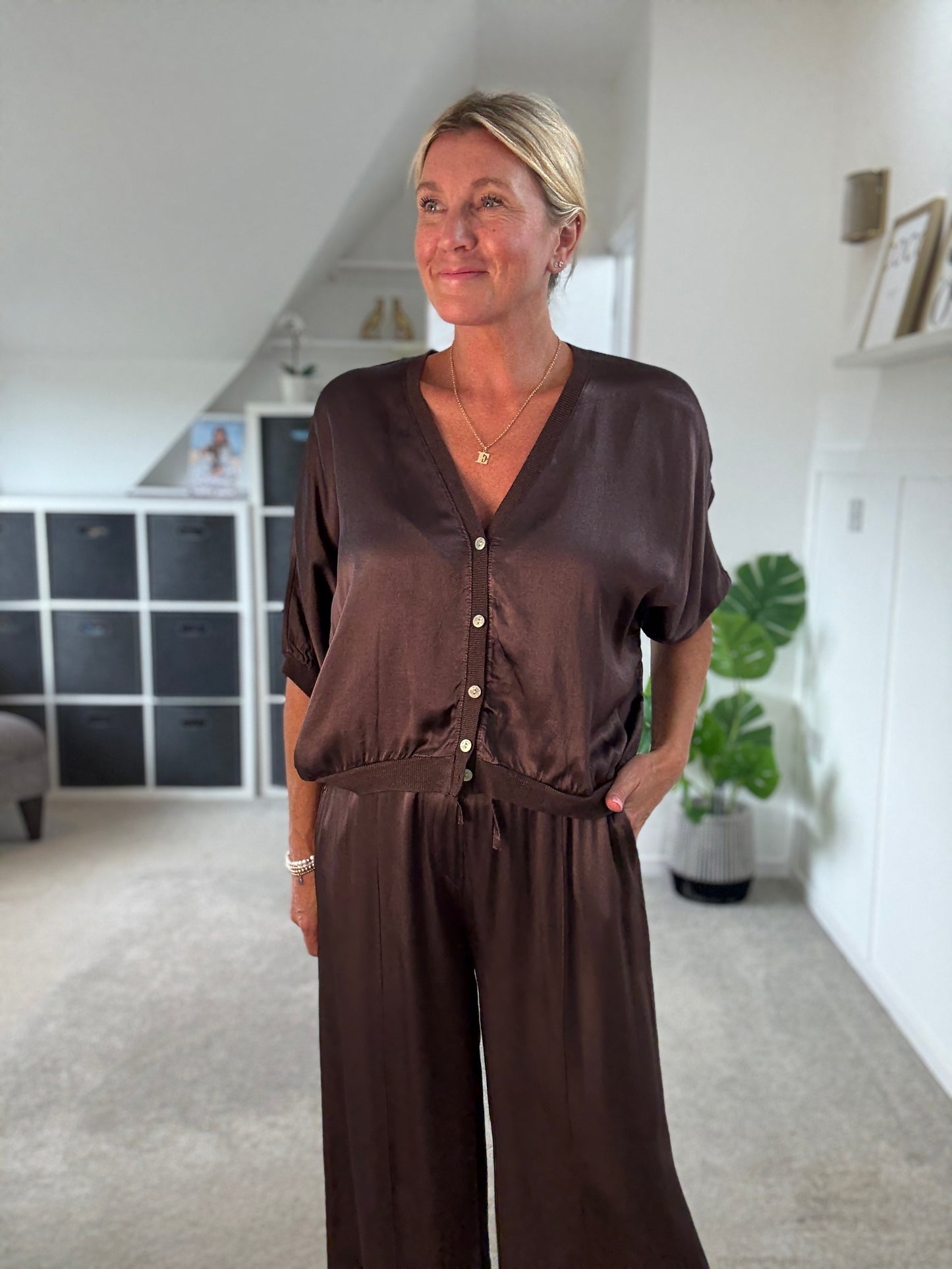 Giletta Chocolate Cardi/Jacket