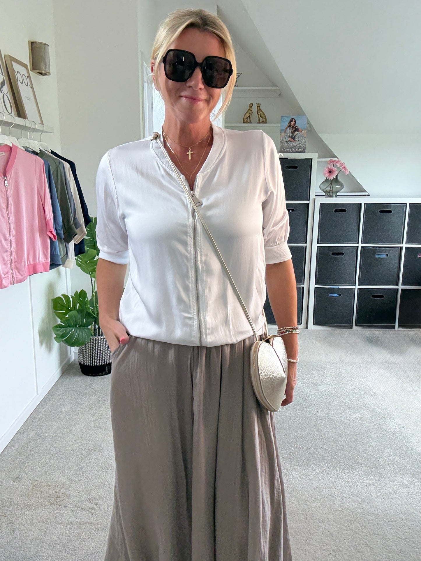 Mocha Cotton Pocket Maxi Skirt