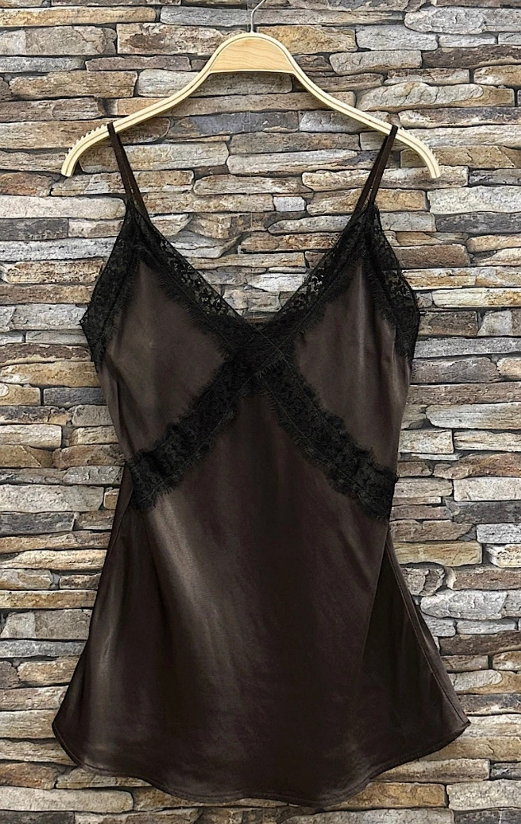 Lace Satin Cami Top