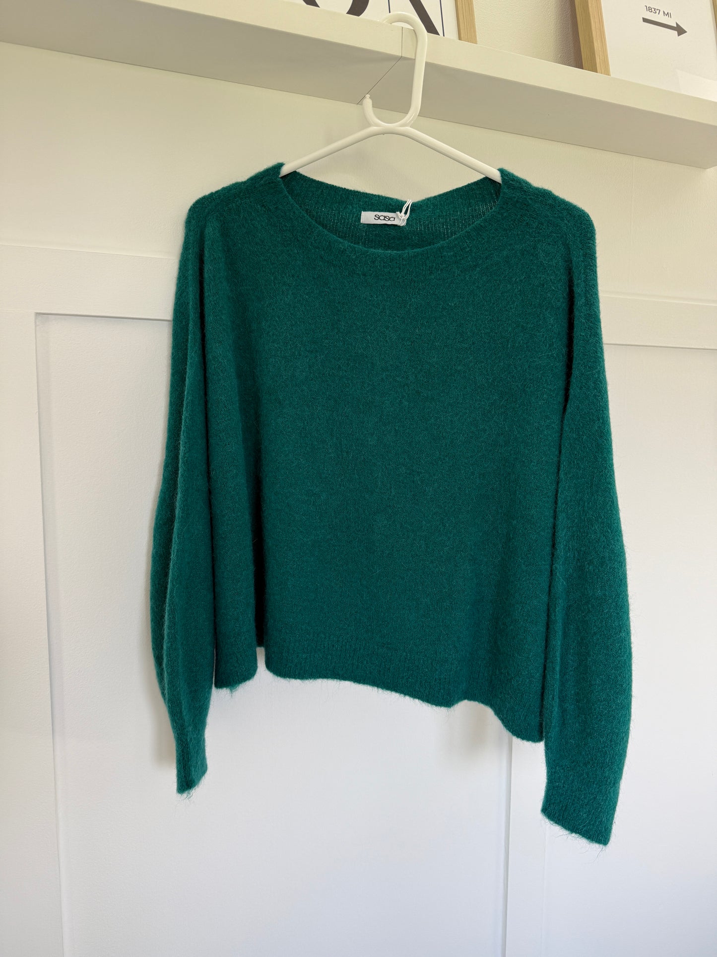 Coral Alpaca Mix Fluffy Jumper