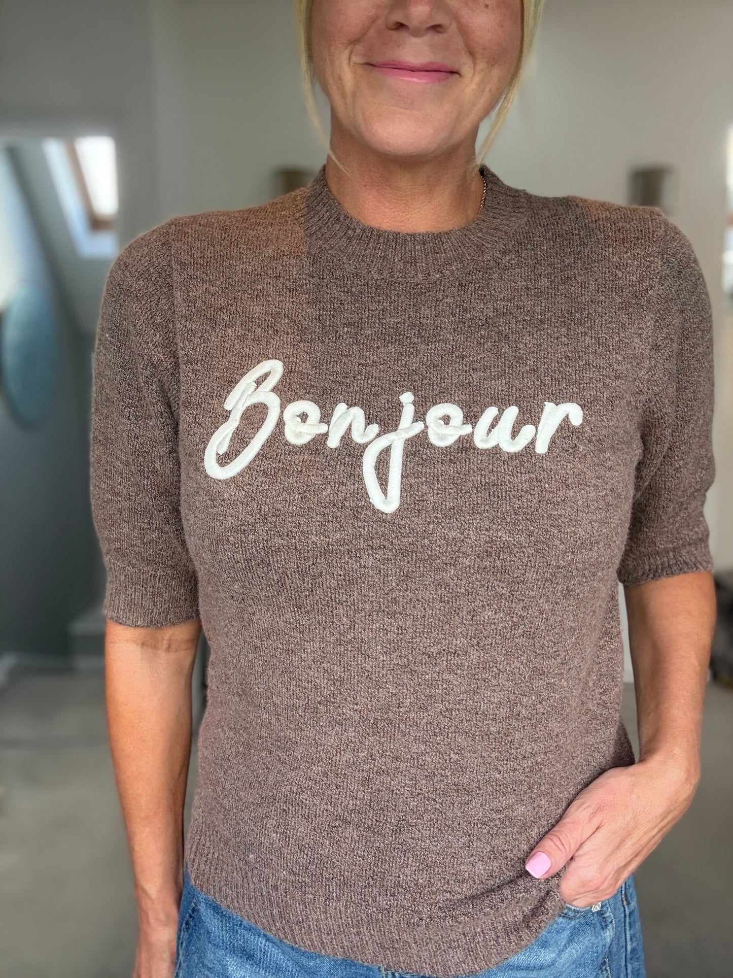 Bonjour Short Sleeve Jumper
