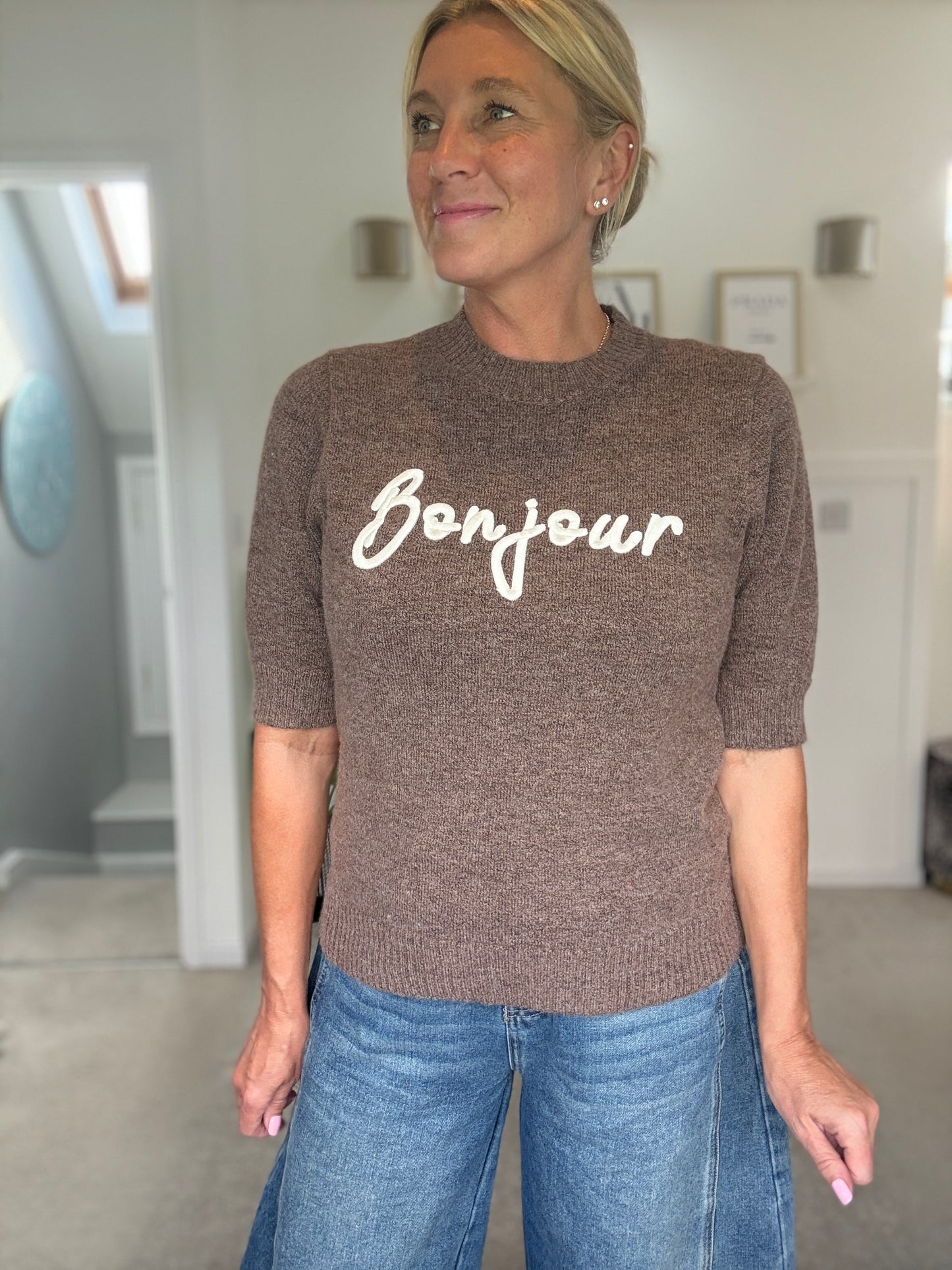 Bonjour Short Sleeve Jumper