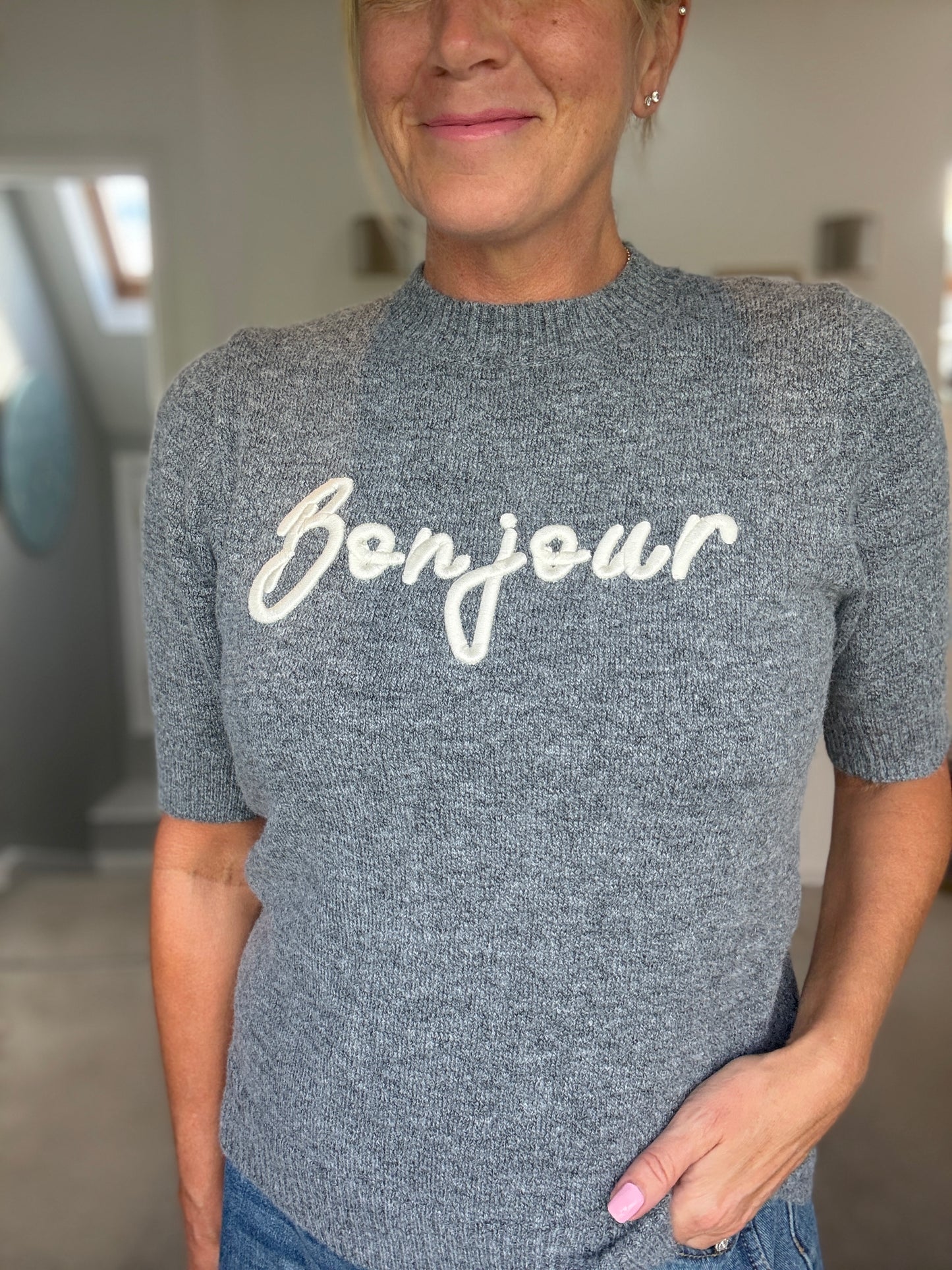 Bonjour Short Sleeve Jumper