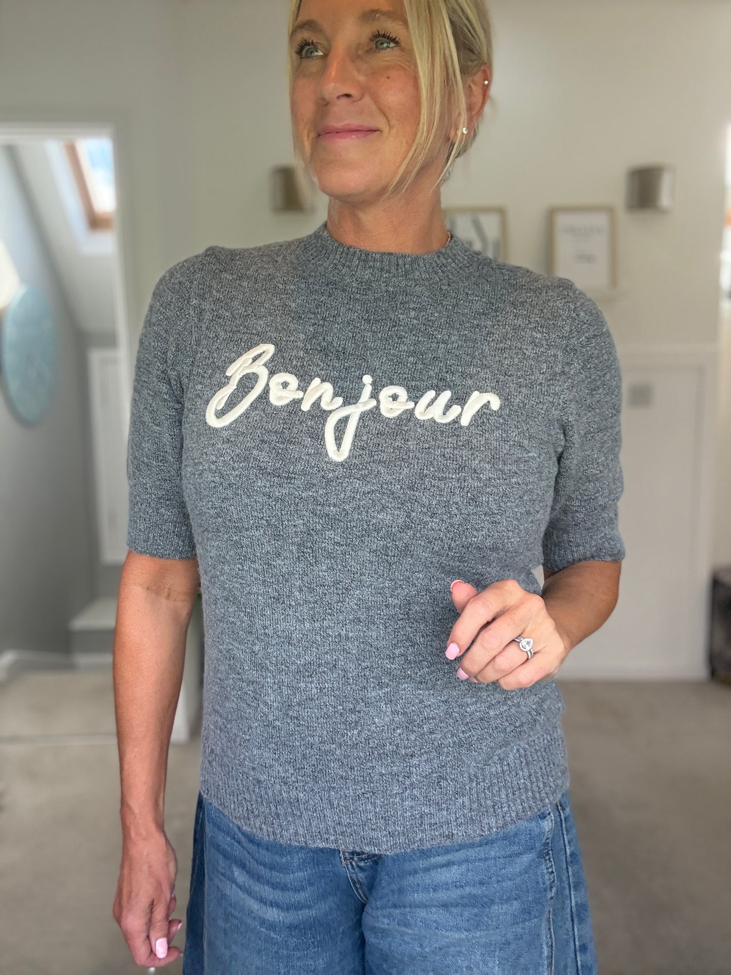 Bonjour Short Sleeve Jumper