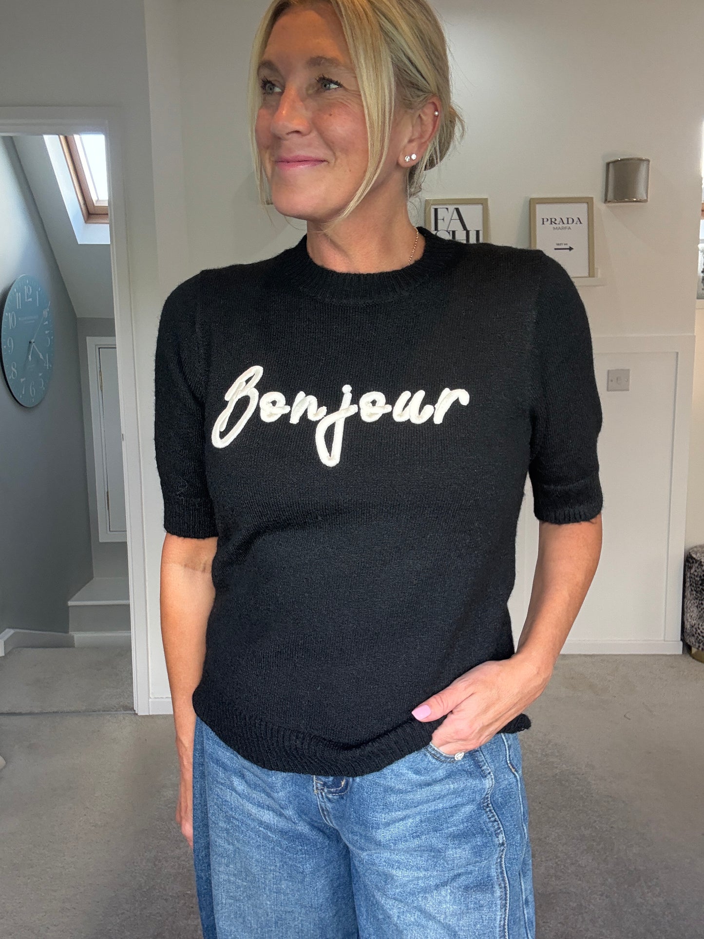 Bonjour Short Sleeve Jumper