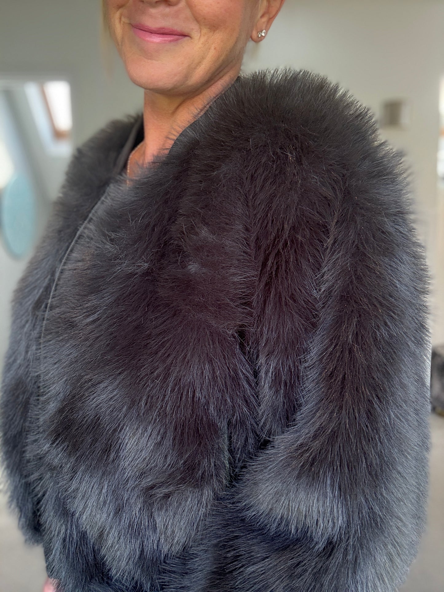 Manny Phantom Faux Fur Bomber Jacket